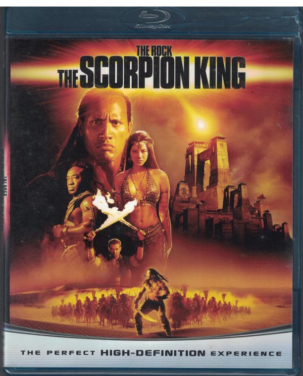 2BD70藍光二手良品"The scorpion king魔蠍大帝 "BD版藍光DVD/包裝盒一角有破損 主演:巨石強森 胡凱莉/ 麥可·克拉克·鄧肯