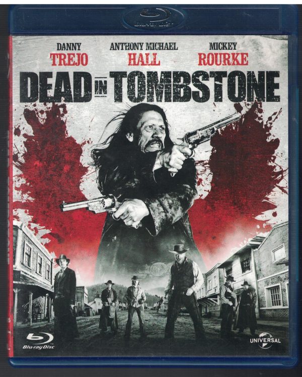 2BD84-藍光二手良品"DEAD IN TOMBSTONE血戰墓碑鎮" BD版藍光DVD/主演:丹尼·崔喬/米基·洛克/安東尼·麥可·霍爾/迪娜·邁耶